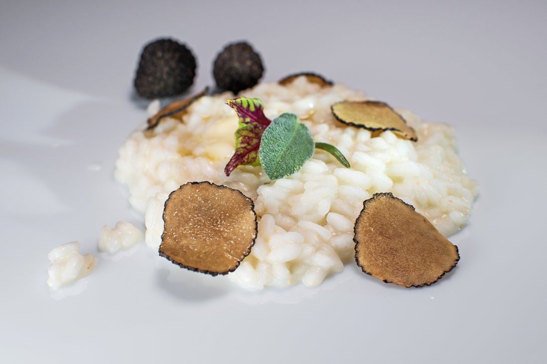 Risotto with Black Lyophilized Truffles