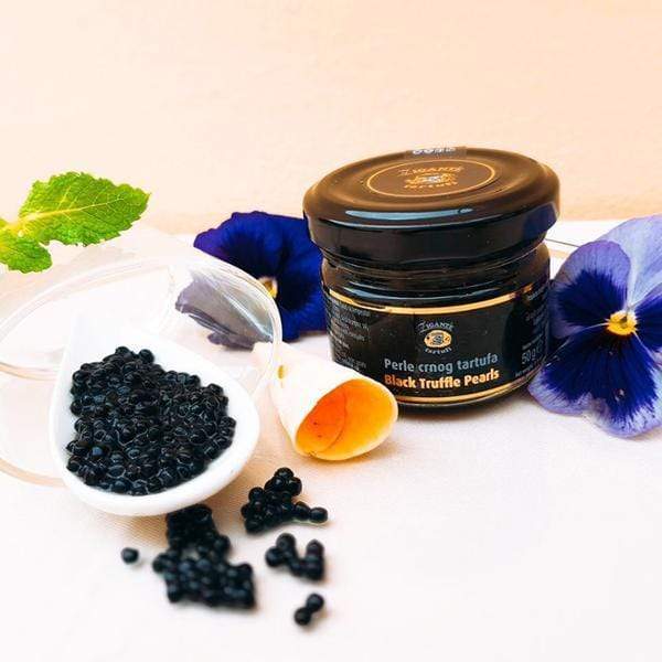 Specialties with Truffles Black Truffle Pearls - Zigante Tartufi Online Shop, Truffle Shop, Truffle Products